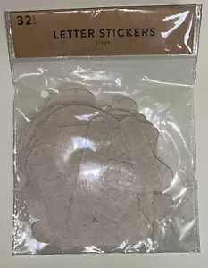 Adhesive Linen Bulletin Board Sticker Letters-32 count-New in Bag - Picture 1 of 2