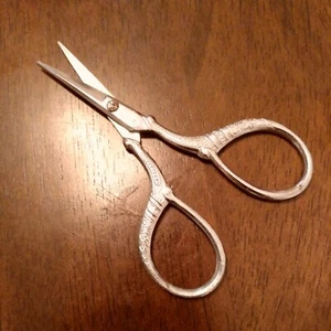 Antique/Vintage Style Mini Scissor made USA Silvertone - Picture 1 of 5