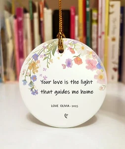 ๐ธ Personalized Mother's Day Ceramic Ornament โ Forever Love Keepsake - Picture 1 of 3