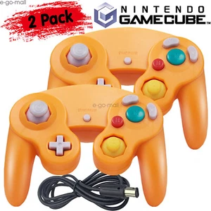 2 Pack Wired Gamecube Rumble Controller Gamepad for Nintendo GameCube Console - Picture 1 of 91