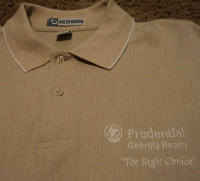 NUEVA Camisa Polo de Golf Para Hombre ~ PRUDENTIAL GEORGIA REALTY ~ The Right Choice NUEVA SIN ETIQUETAS XL Foto 1 de 4