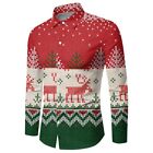 Widely Applicable Brand New Shirt Men Shirt Blouse Christmas Long Sleeve