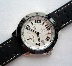 Mercedes Benz Motorsport AMG Racing Sport Line Dual Time Car Accessory GMT Watch - Picture 1 of 12