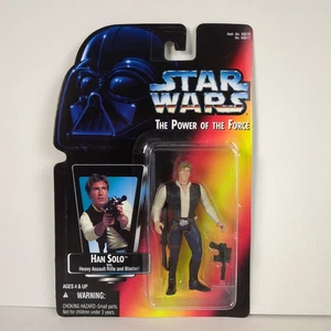 1995 Kenner Star Wars, The Power of the Force: HAN SOLO Red Card NIP - Picture 1 of 3