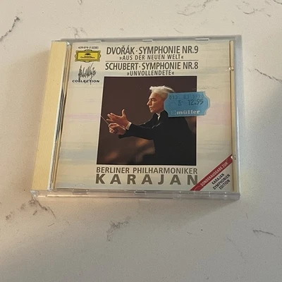 Dvorak: Symphony No 9. Schubert Symphony No 8. Karajan. CD Foto 1 de 2
