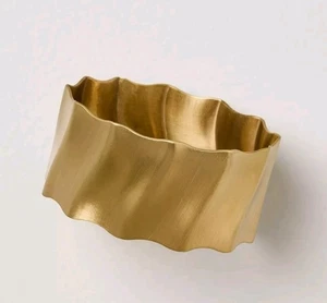 Hearth & Hand With Magnolia Brass Finish Napkin Ring Set.. New  - Picture 1 of 3