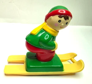 VINTAGE Mr. Christmas Santa's Ski Slope REPLACEMENT Skiing Child - Picture 1 of 6