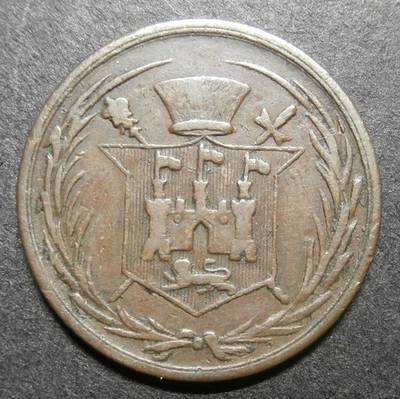 Farthing token 19th century - Chamberlin 1847 drapers Norwich - Norfolk W.3940 - Image 1 of 2