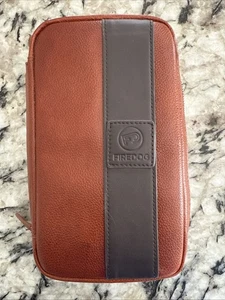 Estuche de cigarros de viaje de cuero real FIREDOG para bolsa de almacenamiento de encendedor cortador - Imagen 1 de 13