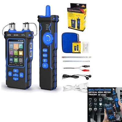 Netzwerkkabeltester, Optischer Leistungsmesser, RJ45 RJ11 Tester, VFL, PoE Ka... - Bild 1 von 2