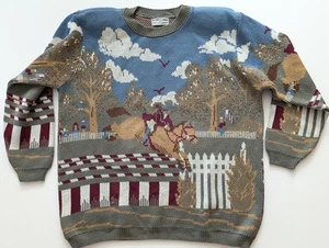 Suéter de Colección Alfred Dunner Caballo Cabalgata Occidental Ecuestre Talla XL EE. UU. - Imagen 1 de 12