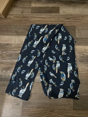 NUEVO Leggings LuLaRoe TC Unicornio Raro Bluejays Bluebirds  Foto 1 de 4
