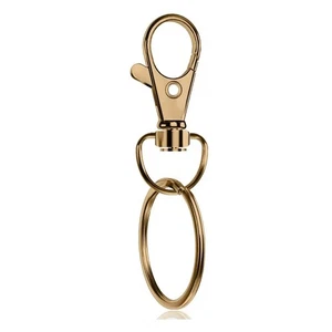 Lobster Clasp Keyring Trigger Swivel Clasps or Split Ring Key Findings Craft Art - Picture 1 of 1
