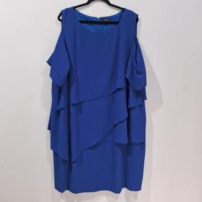Tahari Arthur S. Levine Womens Dress Size 22W Color Blue - Image 1 of 4