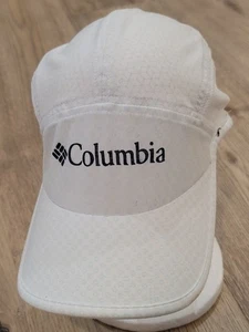 Columbia Men's Trail Dryer Cap Hat White w/ Blue Print READ!! - Picture 1 of 7