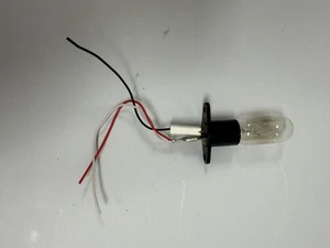 GE Microwave Lamp socket with bulb WB36X10003 WB08X10016 - Picture 1 of 2