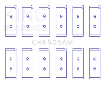 Juego de rodamientos de biela King Engine CR6605AM PARA TOYOTA CROWN 2000 M Foto 1 de 4