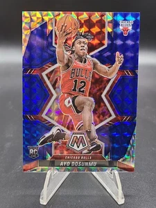 2021-22 Panini Mosaic Rookies Blue Mosaic Prizm /99 Ayo Dosunmu #233 Rookie RC - Bild 1 von 2