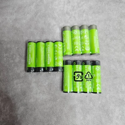 Amazon Basics AA Rechargeable Batteries NiMH 2000mAh 1.2V Green x12 Pack - Image 1 of 2