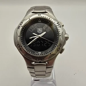 SWISS TAG HEUER KIRIUM FORMULA 1 CL111A STEEL DIGITAL/ANALOGUE QUARTZ MENS WATCH - Picture 1 of 24