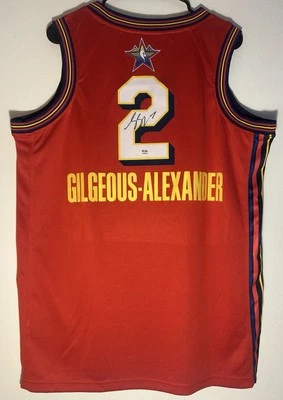 Shai Gilgeous Alexander Signed 2025 All Star Game Jersey Thunder Auto PSA/DNA - Image 1 of 4