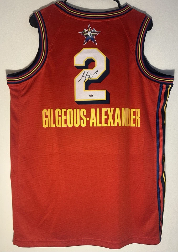 Shai Gilgeous Alexander Signed 2025 All Star Game Jersey Thunder Auto PSA/DNA - Image 1 of 4