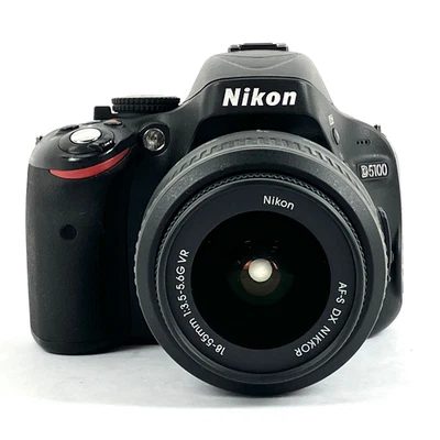 Nikon D5100 16.2MP DSLR Camera 18-55mm lens Black English Language From Japan - Image 1 of 4