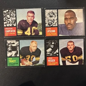 1962 Topps Pittsburgh Steelers Lot 4 - Bild 1 von 2
