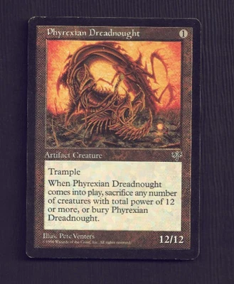 Phyrexian Dreadnought Mirage MI MP Moderately Played English MTG - Image 1 of 2