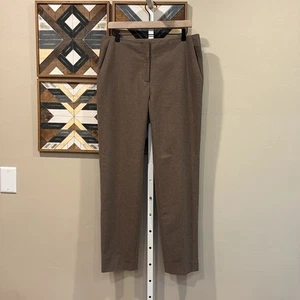 Ralph Lauren Collection Wool Ankle Pants Brown Heather 8 EUC - Picture 1 of 10