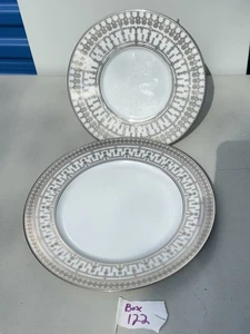 Haviland Tiara Platin Essteller 10,75" & Dessertteller 8,75" Laden Display - Bild 1 von 9