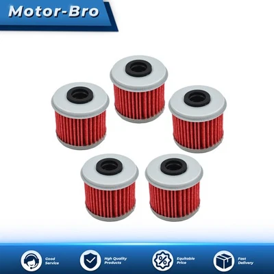 5x Oil Filter Filters For Honda CRF150R CRF150RB CRF250R CRF250X CRF450R CRF450X - Image 1 of 4