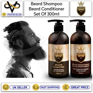 By My Beard Shampoo und Conditioner & Feuchtigkeitscreme Set Herren Gesichtsbehaarung 300ml - Bild 1 von 1