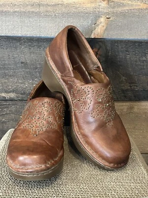 Ariat Studded Western Boot Heeled Clogs Chestnut Style 21231 Women's US 8.5 B - Image 1 of 4