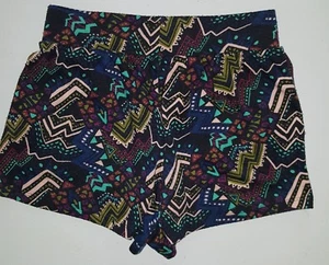 Pantalones Cortos Para Mujer Basura Patrón Geométrico Plisados Talla XS Bolsillos Delanteros Elásticos - Imagen 1 de 4