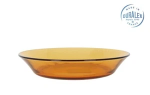 DURALEX LYS AMBER tempered glass SOUP PASTA bowls plates 19cm - Picture 1 of 5