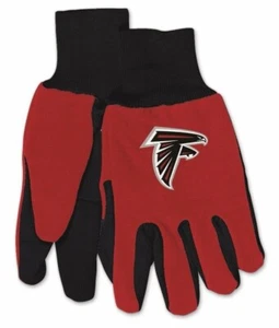 NWT NFL Atlanta Falcons No Slip Gripper Utility Work Gloves W/ Team Logo NEW! - Picture 1 of 1