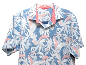 Tommy Bahama Herren Gr. M Hemd Nova Wave Floral Blau Knopfleiste Kurzarm - Bild 1 von 5