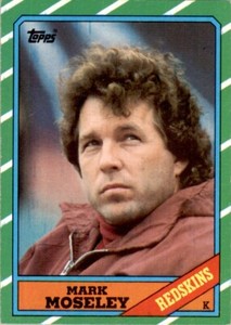 1986 TOPPS MARK MOSELEY WASHINGTON REDSKINS #179
