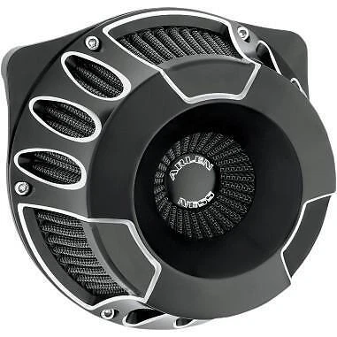 Harley XL883N Sportster Iron 883 09-13Deep Cut Inv. Air Cleaner Blk Arlen Ness - Image 1 of 2