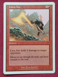 Magic The Gathering STARTER 2000 LAVA AXE red card MTG - Imagen 1 de 2