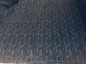 50cm x 1.42m BLUE LINKS JACQUARD SUITING FABRIC w Stretch, Med/ Heavy Weight - Bild 1 von 2