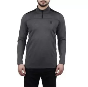 Spyder Active Hombre Rendimiento 1/4 Cremallera Grande Gris/Japezo Elastizado Cuatro Vías. - Imagen 1 de 4