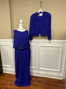 Daymor Couture 2-piece Formal Dress, Purple - Size 18 - Picture 1 of 14
