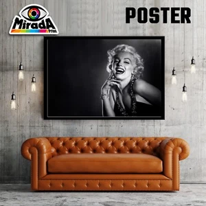 Copia D'Autor Carteles Marilyn América Smile Estilo Mito Foto Back Blanco - Imagen 1 de 1