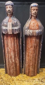 Wise Men Nativity Figurines Santos Statues Southern Living Pair Rustic Religion - Picture 1 of 6
