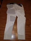 NWT 80 Mens Under Armour Compression Padded Basketball Tights White 1265065 100
