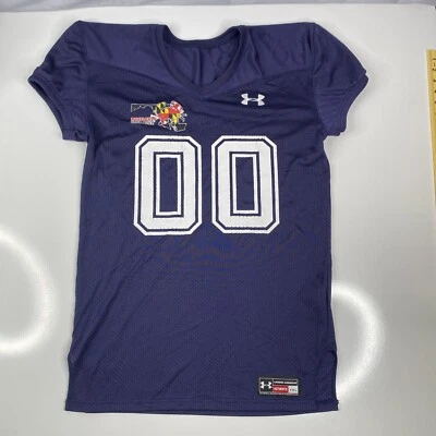 Camiseta deportiva Maryland Game Worn Crab Bowl juvenil XL #00 fútbol auténtico Under Armour Foto 1 de 4