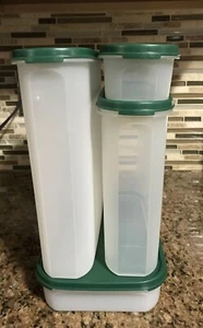 Tupperware modular Mates ~ Set of 4 Rectangular 1 & Super Oval 5, 4, & 1 - Picture 1 of 12
