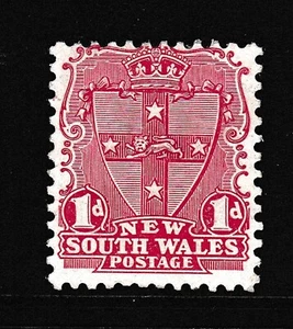 ESCUDO DE ARMAS 1902 1d sellos predecimales nuevos del estado de gales del sur mlh #43 - Imagen 1 de 2